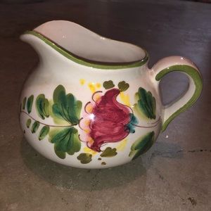 Vintage hand painted in Italy pitcher for FTD